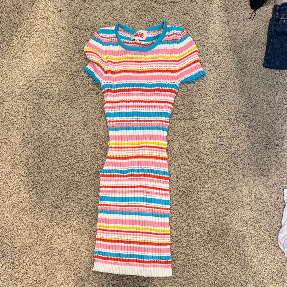 SOLID & STRIPED Multicolor Knit Dress